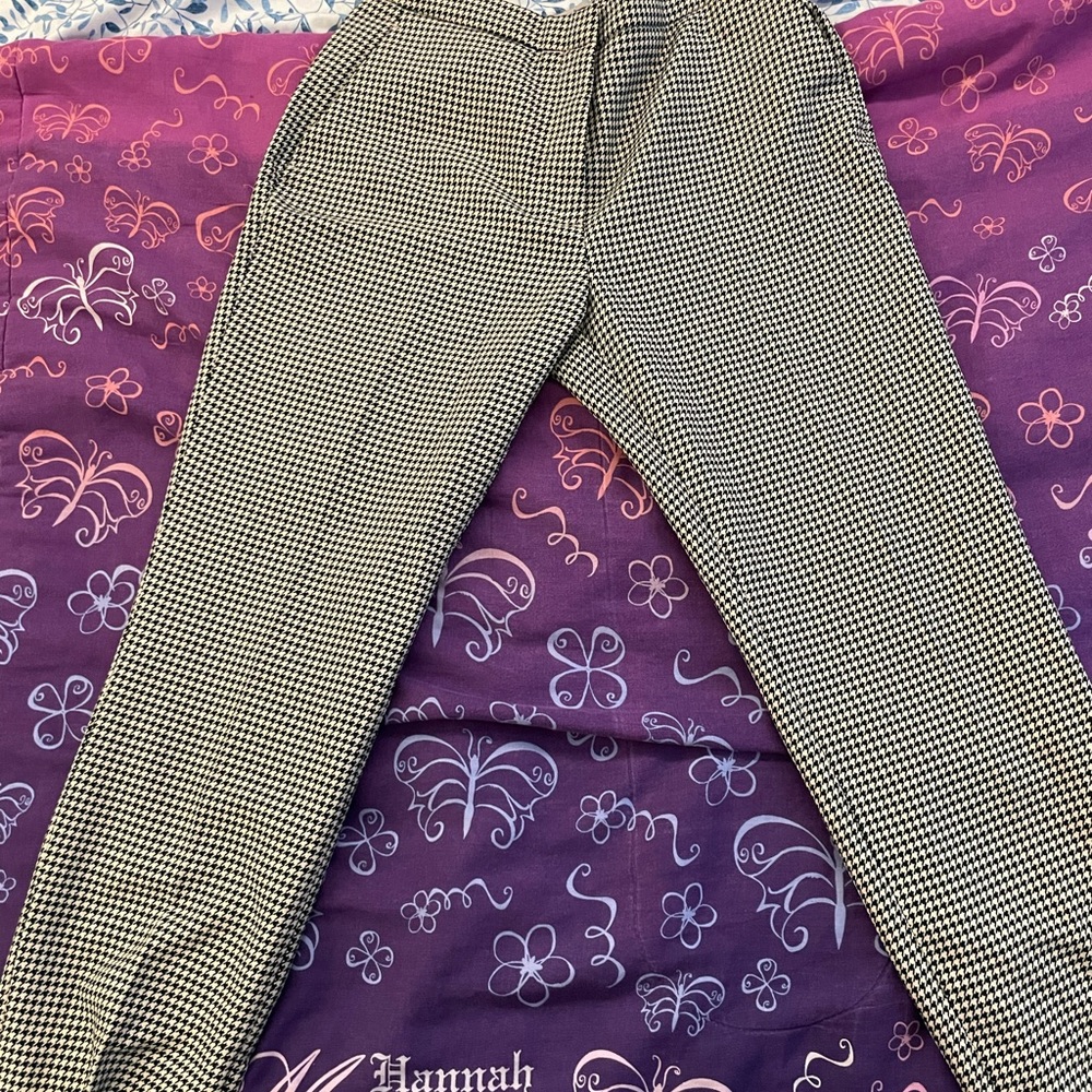 Patterned business casual pants from H and M
